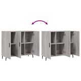 Sideboard Grey Sonoma 90x34x80 cm Engineered Wood 828130