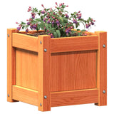 Garden Planters 2 pcs Wax Brown Solid Wood Pine 837399