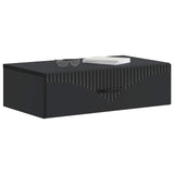 Wall-Mounted Side Table Black 59 x 34.5 x 17 cm Engineered Wood 898996