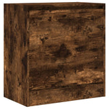 Shoe Cabinet Smoked Oak 60x34x63.5 cm Engineered Wood 839942