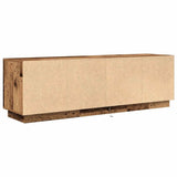 TV Cabinet with LED Lights Old Wood 160.5x41x50 cm 3328433