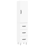 Highboard White 34.5x34x180 cm Engineered Wood 3198881