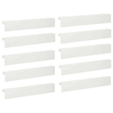 Garden Cover Profile 10 pcs 100 x 10 x 15 cm Steel White 8012909