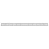Gabion Basket with Cover 1200x100x50 cm Galvanised Iron 3295189