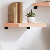 Wall Shelf 40x40x cm Untreated Solid Wood Oak 363511