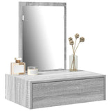Dressing Table with Drawer Grey 60 x 40 x 70 cm Engineered Wood 865195