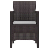 Garden Chair 4 pcs Brown 53 x 49 x 85 cm Polypropylene 847475