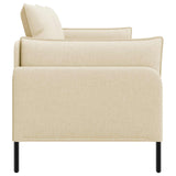 2-Seater Sofa Cream 188 x 81 x 89 cm Fabric 42048606