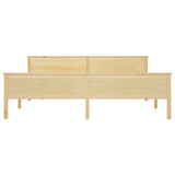 Bed Frame without Mattress Solid Wood Pine 200x200 cm 322180