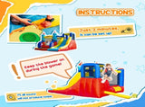 4 in 1 Kids Bouncy Castle Large Sailboat Style Inflatable House Slide Trampoline Water Pool Climbing T3398P348072