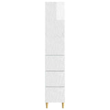 Cabinet Set 2 pcs High Gloss White 33 x 34.5 x 90 cm 3416731