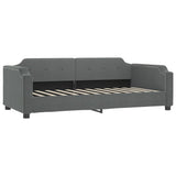 Daybed with Mattress Dark Grey 90x190 cm Fabric 3197704