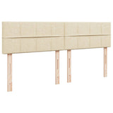 Box Spring Bed with Mattress Cream 180x200 cm Fabric 3285972