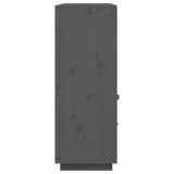 Highboard Grey 100x40x108.5 cm Solid Wood Pine 820164