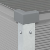 Planter Light Grey 100 x 45 x 90 cm Galvanised Steel 42018178