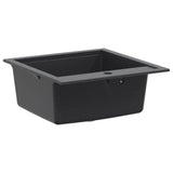 Kitchen Sink Single Basin Granite 49 x 51 x 30.5 cm Graphite 42053755