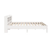 Bed Frame without Mattress White 180x200 cm Super King Solid Wood Pine 3306880