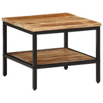 Coffee Table 45x45x35 cm Solid Rough Wood Mango 374067