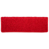 Stair Mats 10 pcs 65x21x4 cm Red Rectangular Edge 149829