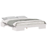 Bed Frame White 200 x 200 cm 873017
