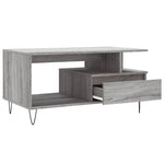 ZNTS Coffee Table Grey Sonoma 90x49x45 cm Engineered Wood 831026