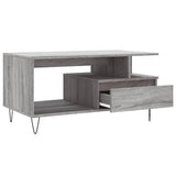 ZNTS Coffee Table Grey Sonoma 90x49x45 cm Engineered Wood 831026