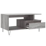 Coffee Table Grey Sonoma 90x49x45 cm Engineered Wood 831026