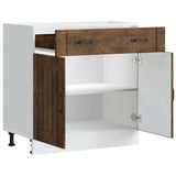 Kitchen Base Cabinet Lucca Smoked Oak Engineered Wood 853742
