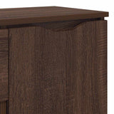 Sideboard with Drawer Brown Oak 100 x 30 x 65.6 Engineered Wood 888794