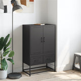 Highboard Black 68x39x111.5 cm Steel 846608