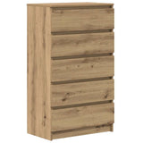 Drawer Cabinet Artisan Oak 60x36x103 cm Engineered Wood 855997