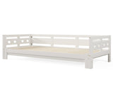 Daybed Cabin Bed Wooden 3FT Single Sofa Guest Bed Sofa Bed, Pull out Trundle Wooden Bed Heart-Shaped WF308949AAW
