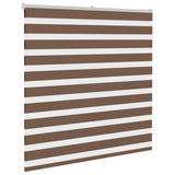 Zebra Blind Brown 140x150 cm Fabric Width 135.9 cm Polyester 4014347