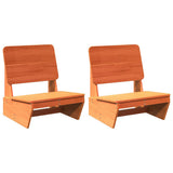 Garden Chairs 2 pcs Wax Brown 60x64x70.5 cm Solid Wood Pine 859314