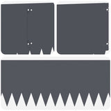 Lawn Edging 20 pcs 103 x 30 cm Steel Anthracite 8008509
