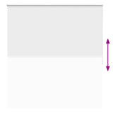 Roller blind blackout 144.4x175 cm Fabric Width 140 cm white 240131