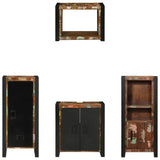 Bathroom Furniture Set 4 pcs Multicolour Solid Reclaimed Wood 3305667