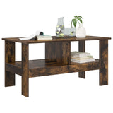 Coffee Table Smoked Oak 90 x 50 x 45 cm Engineered Wood 8000256