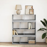 Bookcase Grey Sonoma 100x33x125.5 cm Engineered Wood 3309362