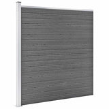 Garden Fence WPC 1564x186 cm Grey 3053232