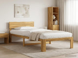 Single Bed Frame with Headboard ROSTOCK White 90 x 200 cm 903373