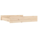 Bed Drawers 2 pcs Solid Wood Pine 814984