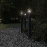 Outdoor Floor Lamps with Sensors 3pcs Black 110 cm Aluminium 4006404