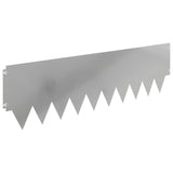 Lawn Edging 20 pcs 103 x 30 cm metal Silver 8008319