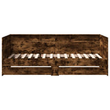 Daybed Smoked Oak Engineered Wood 90x200 cm 3280850
