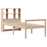 Bookcase Bed without Mattress 100x200 cm Solid Wood Pine 3322012
