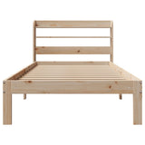 Bed Frame with Headboard without Mattress 75x190 cm Small Single 3306772