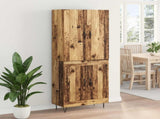Highboard 2 pcs Old Wood Engineered Wood 3415658