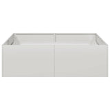 Planter 100x100x30 cm Stainless Steel 860812
