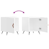 Bedside Cabinets 2 pcs High Gloss White 40x40x50 cm Engineered Wood 827505